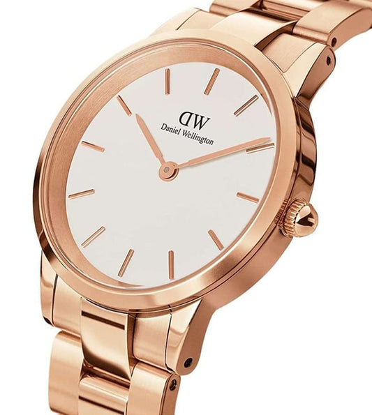 Daniel Wellington Iconic Women White Round Dial Analog Watch - DW00100211K