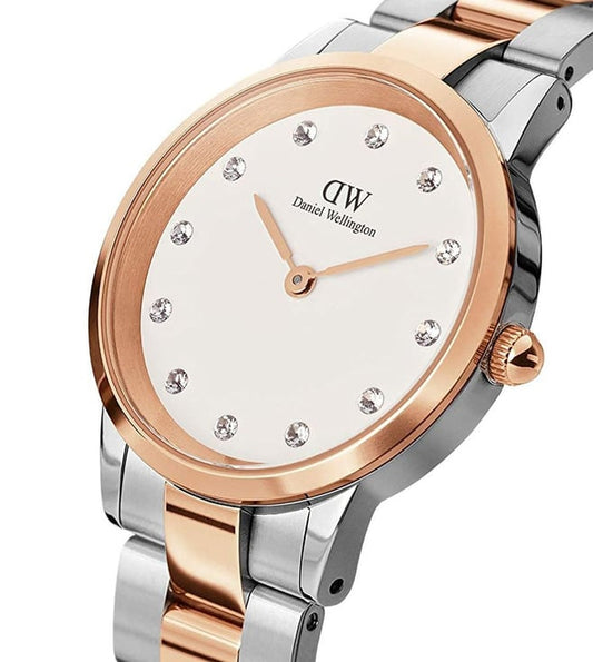 Daniel Wellington Iconic Women White Round Dial Analog Watch - DW00100358K