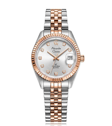ALEXANDRE CHRISTIE Classic Steel Sapphire Quartz Women 32mm 5013LDBTRSL