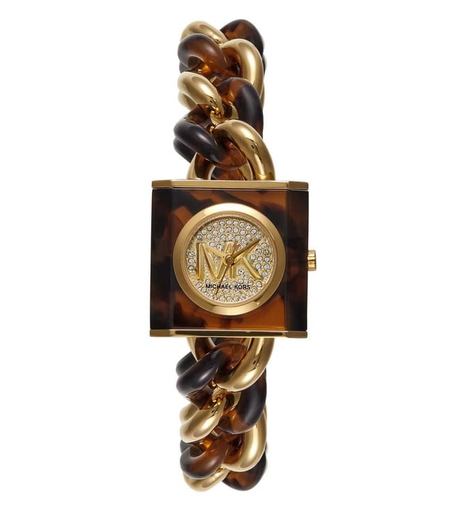 Michael Kors MK4808 Mk Chain Lock Analog Watch for Women