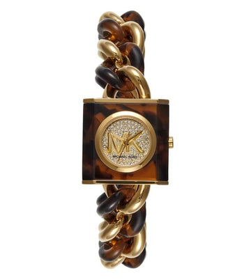 Michael Kors MK4808 Mk Chain Lock Analog Watch for Women