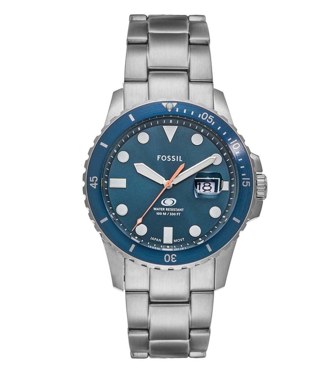 FOSSIL FS6050 Blue Dive Analog Watch for Men