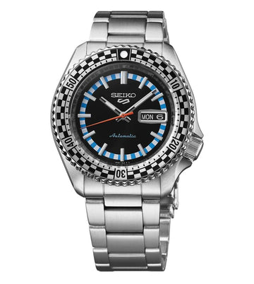 Seiko SRPK67K1 Checker Flag Special Edition 5 Sports Automatic Watch for Men