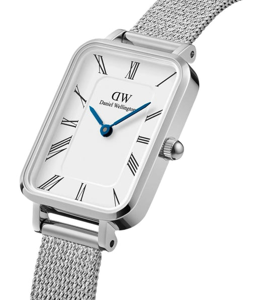 Daniel Wellington Quadro Women White Rectangle Dial Analog Watch - DW00100690K