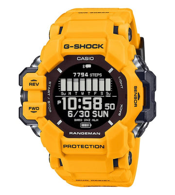 Casio G-Shock GPR-H1000-9DR Digital Dial Yellow Bio-Based Resin Band Men's Watch G1530