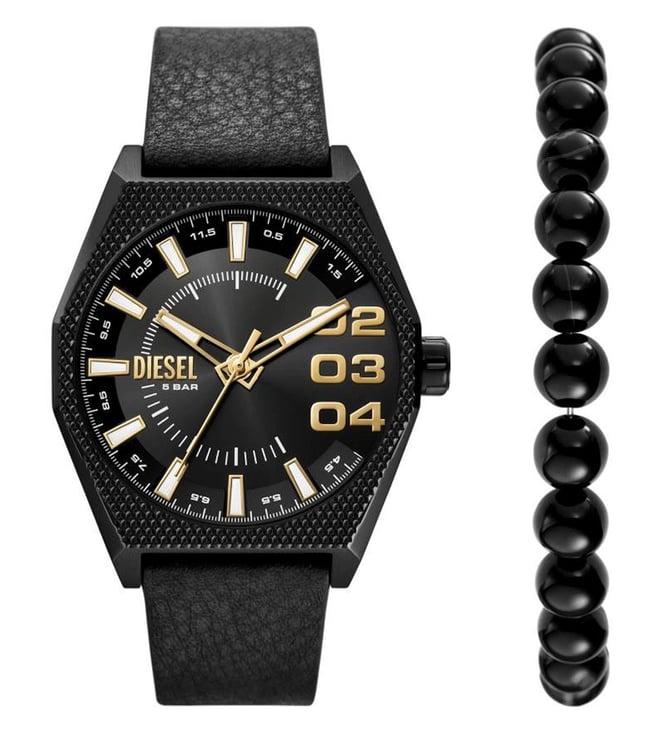 DIESEL DZ2210SET Scraper Analog Watch for Men with Bracelet