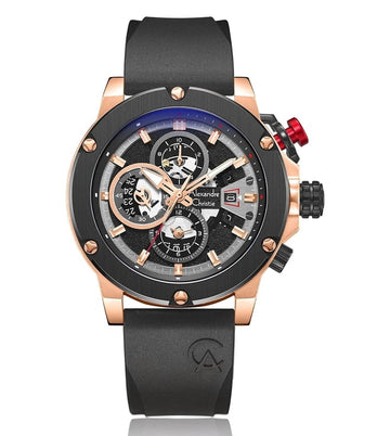 ALEXANDRE CHRISTIE Chrono Quartz Men 45mm 6491BCRBRBA