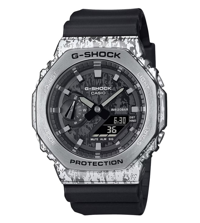 G-Shock Casio G-Shock GM-2100GC-1ADR Black Analog-Digital Dial Black Bio-Based Resin Strap Men's Watch G1539