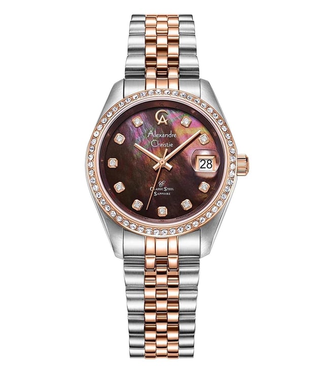 Alexandre Christie 5012LDBTRMO Classic Steel Sapphire Women's Watch