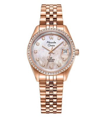 ALEXANDRE CHRISTIE Classic Steel Sapphire Quartz Women 32mm 5012LDBRGMD