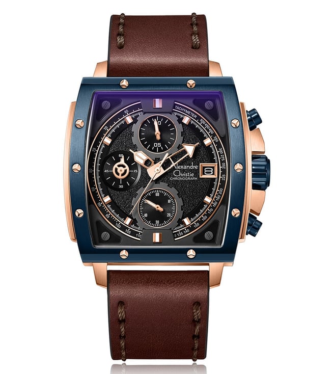 Alexandre Christie 6376MCLURBA Chronograph Watch for Men