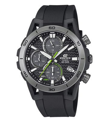 Casio Edifice EQS-960PB-1AVUDF Black Analog Dial Black Resin Strap Men Watch ED630