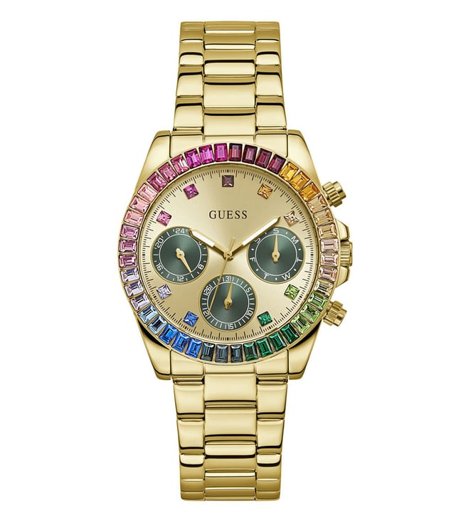 GUESS GW0690L4 Halo Chronograph Watch for Women