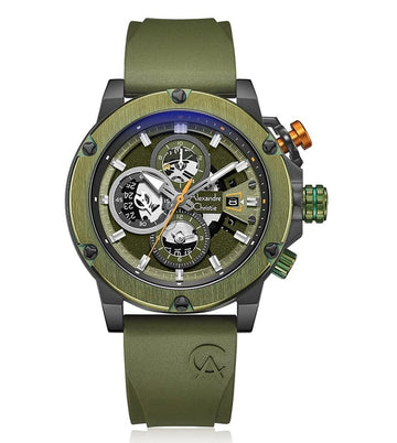 ALEXANDRE CHRISTIE Chrono Quartz Men 45mm 6491BCRGAGN