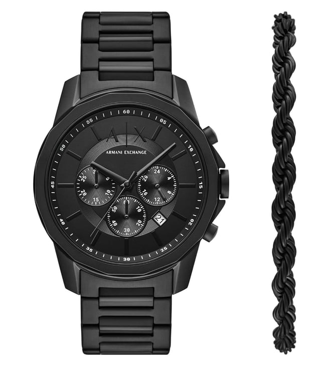Armani Exchange AX7163SET Chronograph Watch for Men with Bracelet