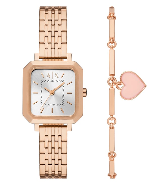 Armani Exchange AX7164SET Analog Watch for Women with Bracelet