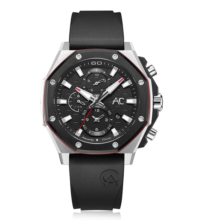 Alexandre Christie 9601GCRTBBARE Octagon Chronograph Men's Watch