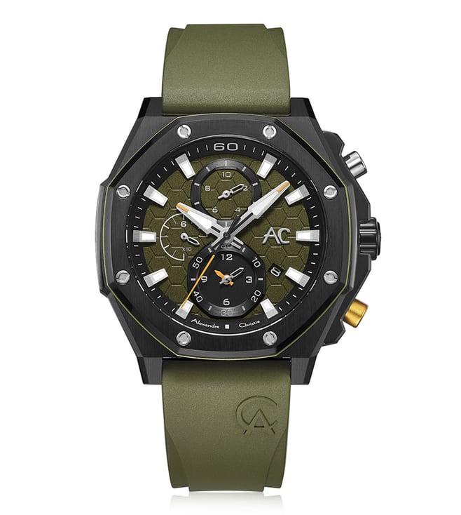 ALEXANDRE CHRISTIE Octagon Chrono Quartz Chronograph Men 45mm 9601GCRIPGNYL