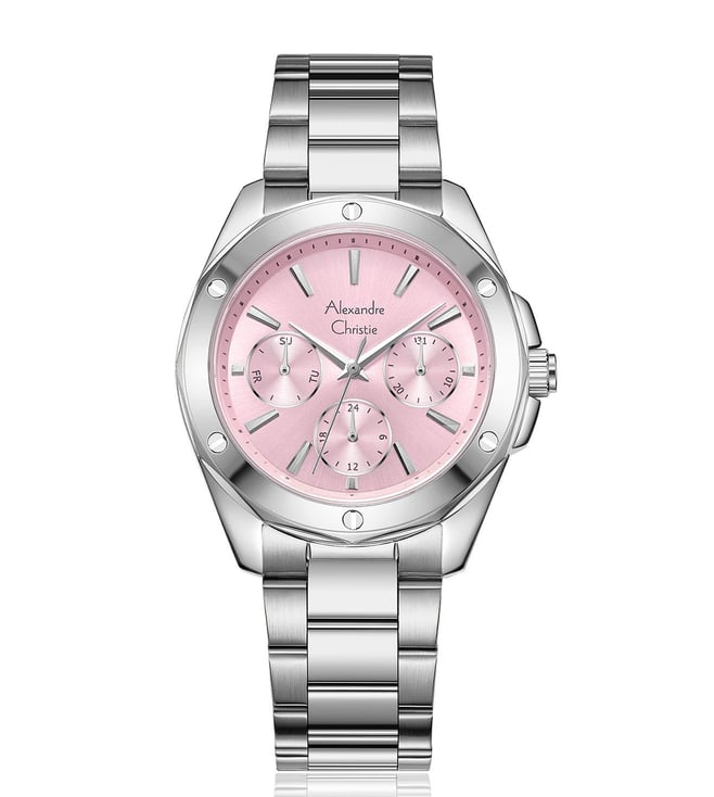 Alexandre Christie 2A72BFBSSPN Vivid Multifunction Watch for Women