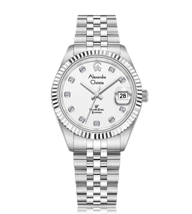 Alexandre Christie 5013LDBSSSL Classic Steel Sapphire Women's Watch