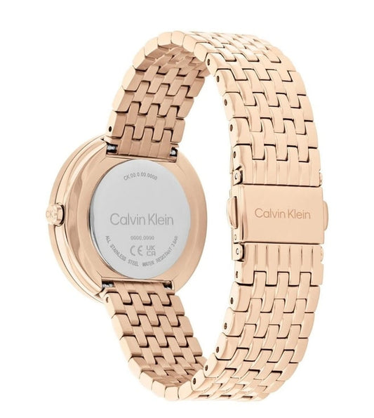 CALVIN KLEIN Twisted Bezel Quartz Watch for Women