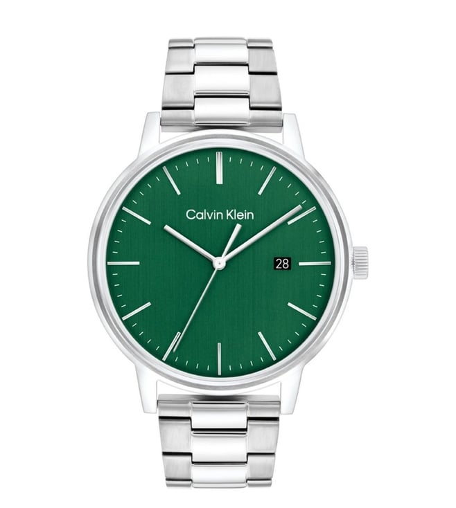 CALVIN KLEIN Men Linked Bracelet For Him Quartz Date