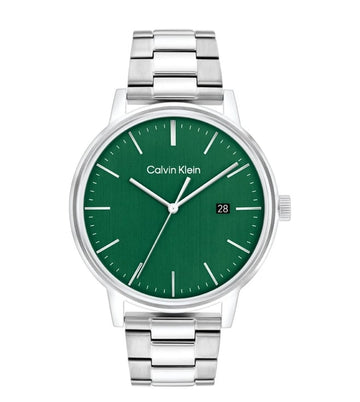 CALVIN KLEIN Men Linked Bracelet For Him Quartz Date