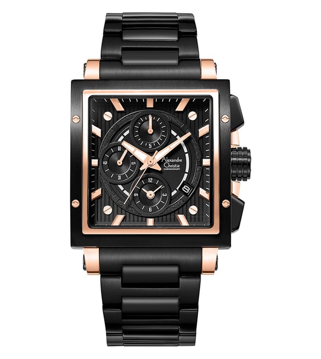 Alexandre Christie 6182GCBBRBA Racebox Chronograph Men's Watch