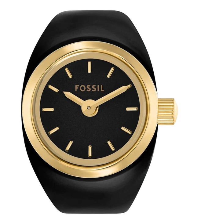 Fossil ES5413 Watch Ring Two-Hand Gold-Tone for Women