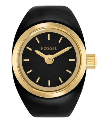 Fossil ES5413 Watch Ring Two-Hand Gold-Tone for Women