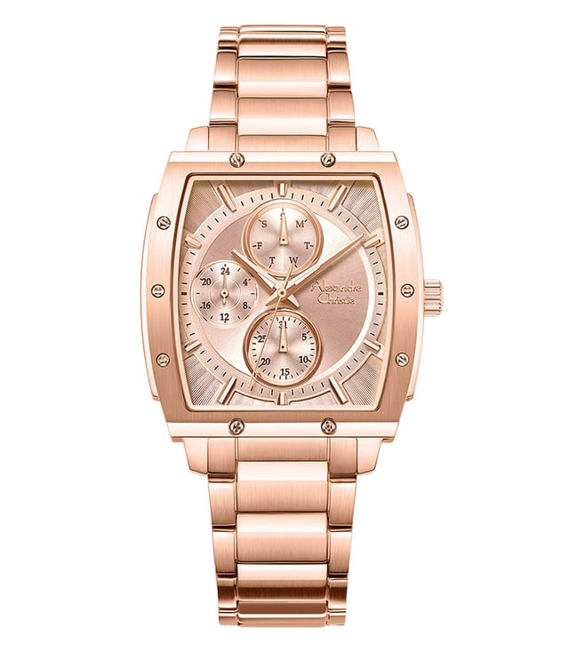 Alexandre Christie 6376BFBRGLN Multifunction Watch for Women