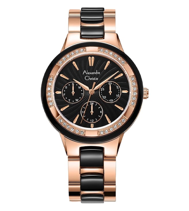 Alexandre Christie 2299BFBRGBA Multifunction Watch for Women