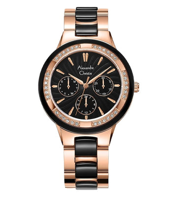 Alexandre Christie 2299BFBRGBA Multifunction Watch for Women