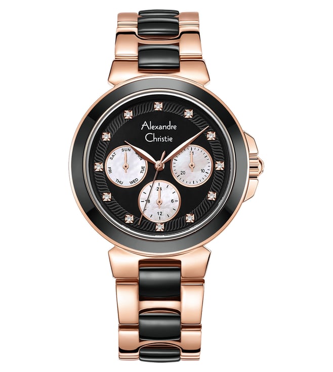 Alexandre Christie 2B02BFBRGBA Multifunction Watch for Women