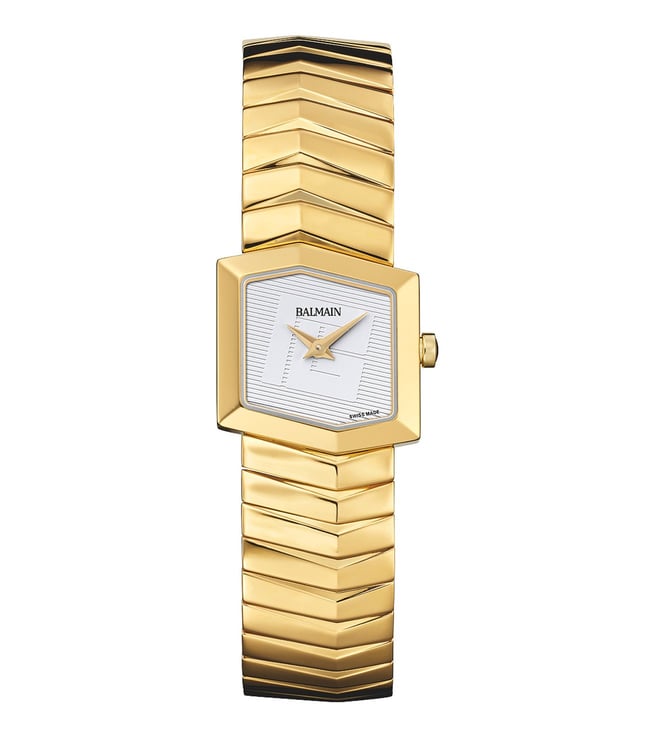 Balmain Taffetas Stainless Steel Gold Women Watch B46503328