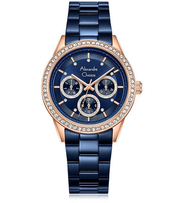 Alexandre Christie 2A46BFBURBU2 Multifunction Watch for Women