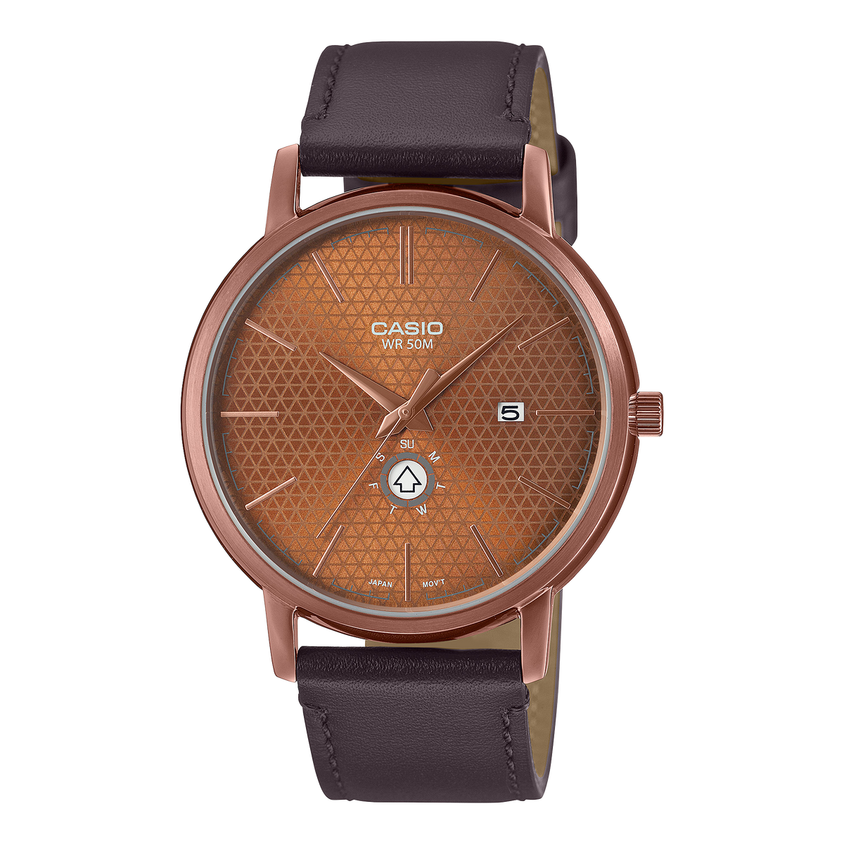 Casio MTP-B125RL-5AV – front three-quarter view