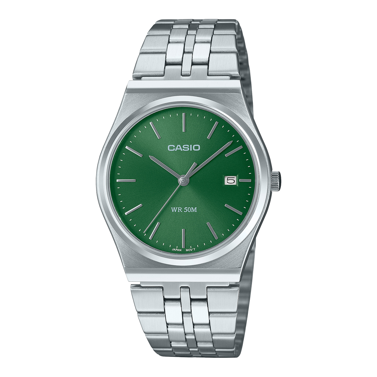 Casio MTP-B145D-3AV – front three-quarter view