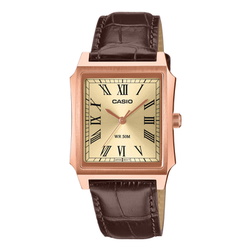Casio MTP-B190RGL-9BV – front three-quarter view