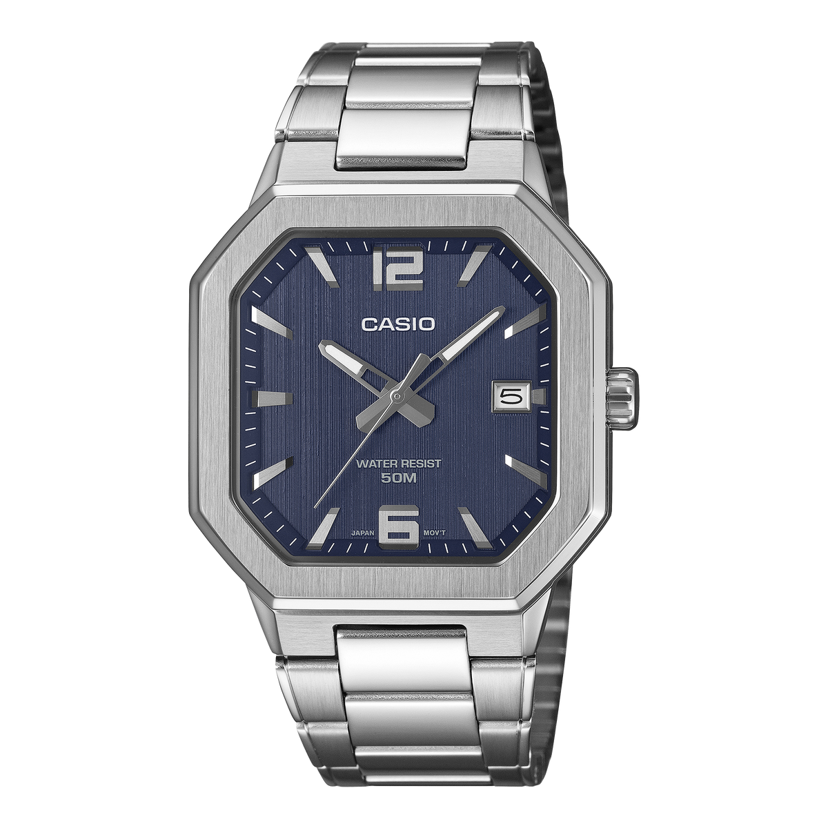 Casio Enticer MTP-B195D-2AV – front three-quarter view