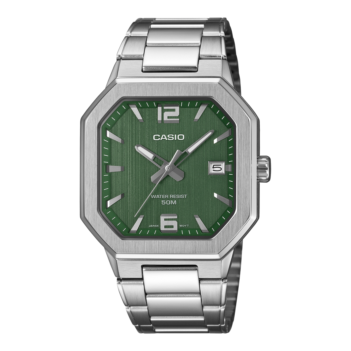 Casio Enticer MTP-B195D-3AV – front three-quarter view