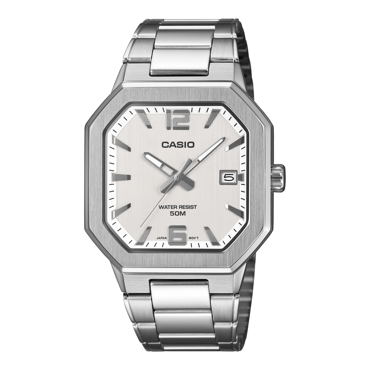 Casio Enticer MTP-B195D-7AV – front three-quarter view