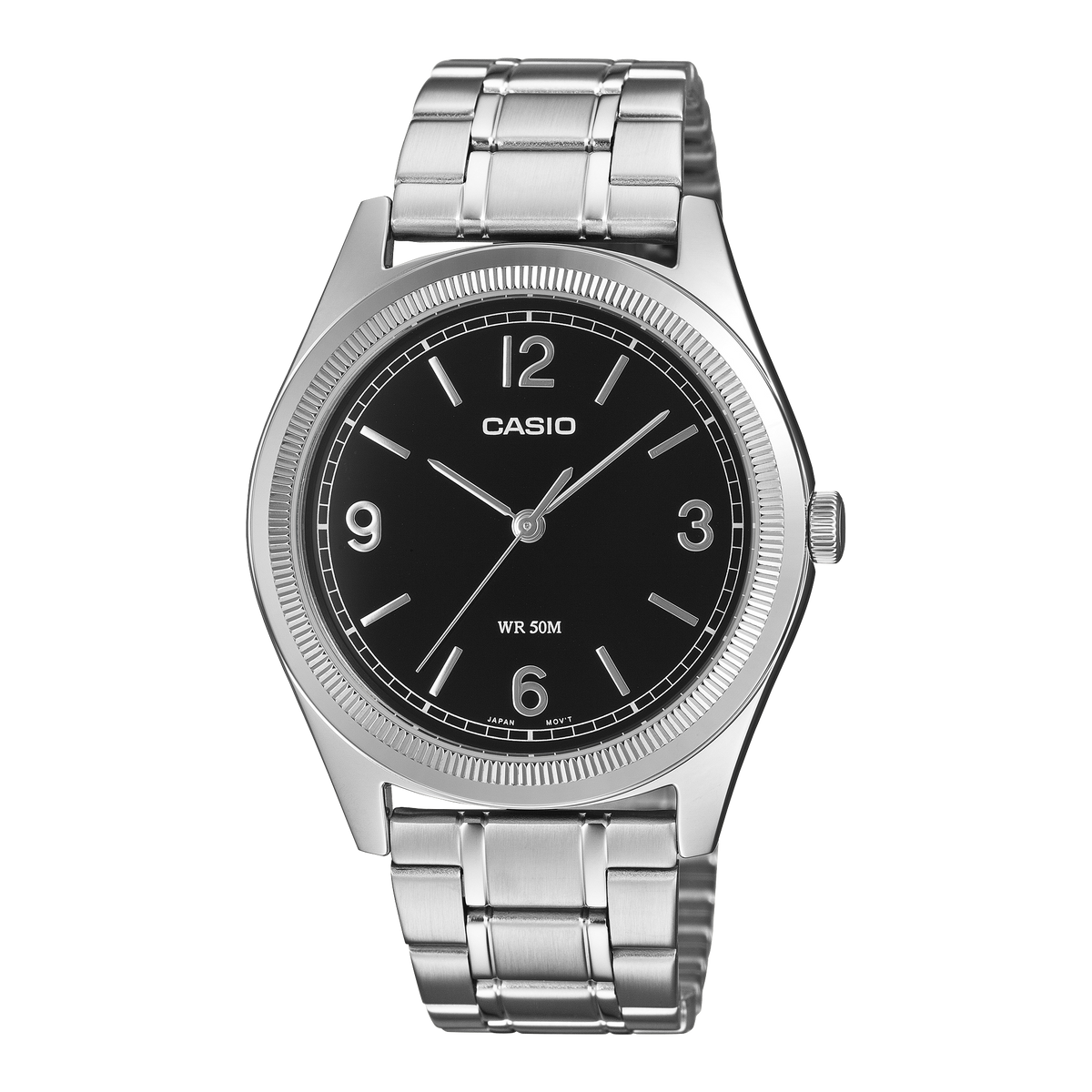 Casio MTP-B210D-1AV – front three-quarter view