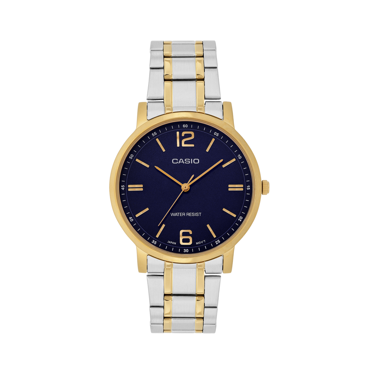 Casio MTP-SN5YSG-2A – front three-quarter view