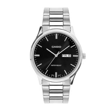 Casio Enticer Men Quartz Black Dial Analog Stainless Steel Watch A2514