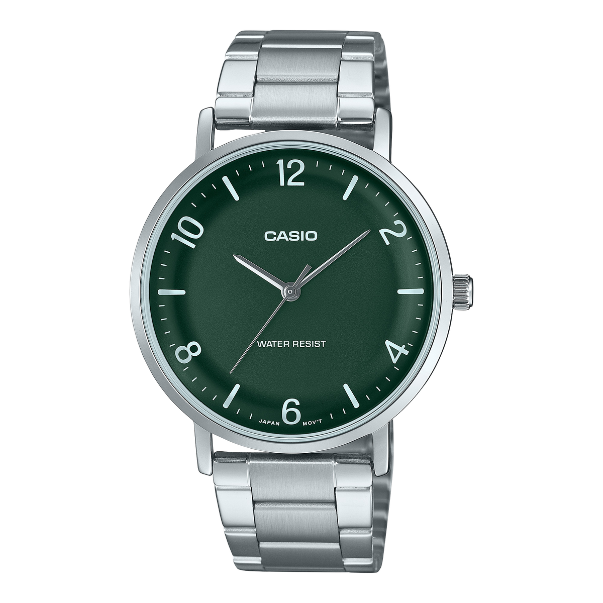 Casio MTP-VT03D-3B – front three-quarter view