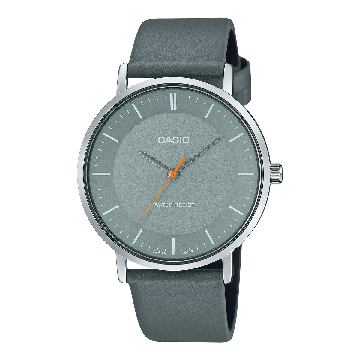 Casio MTP-VT04L-8E – front three-quarter view