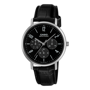 Casio MTP-VT06L-1B – front three-quarter view