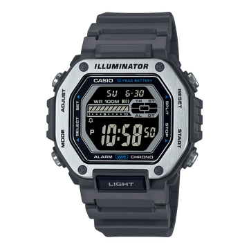 Casio MWD-110H-8BV – front three-quarter view