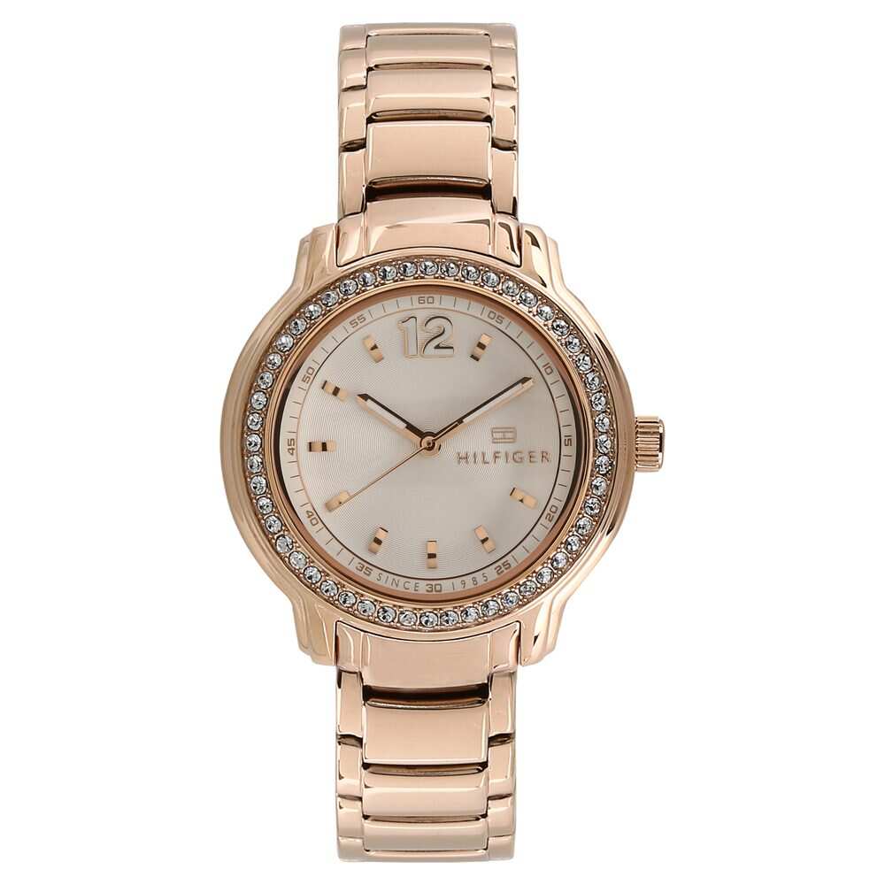 Silver Dial Golden Metal Strap Watch TH1781468J